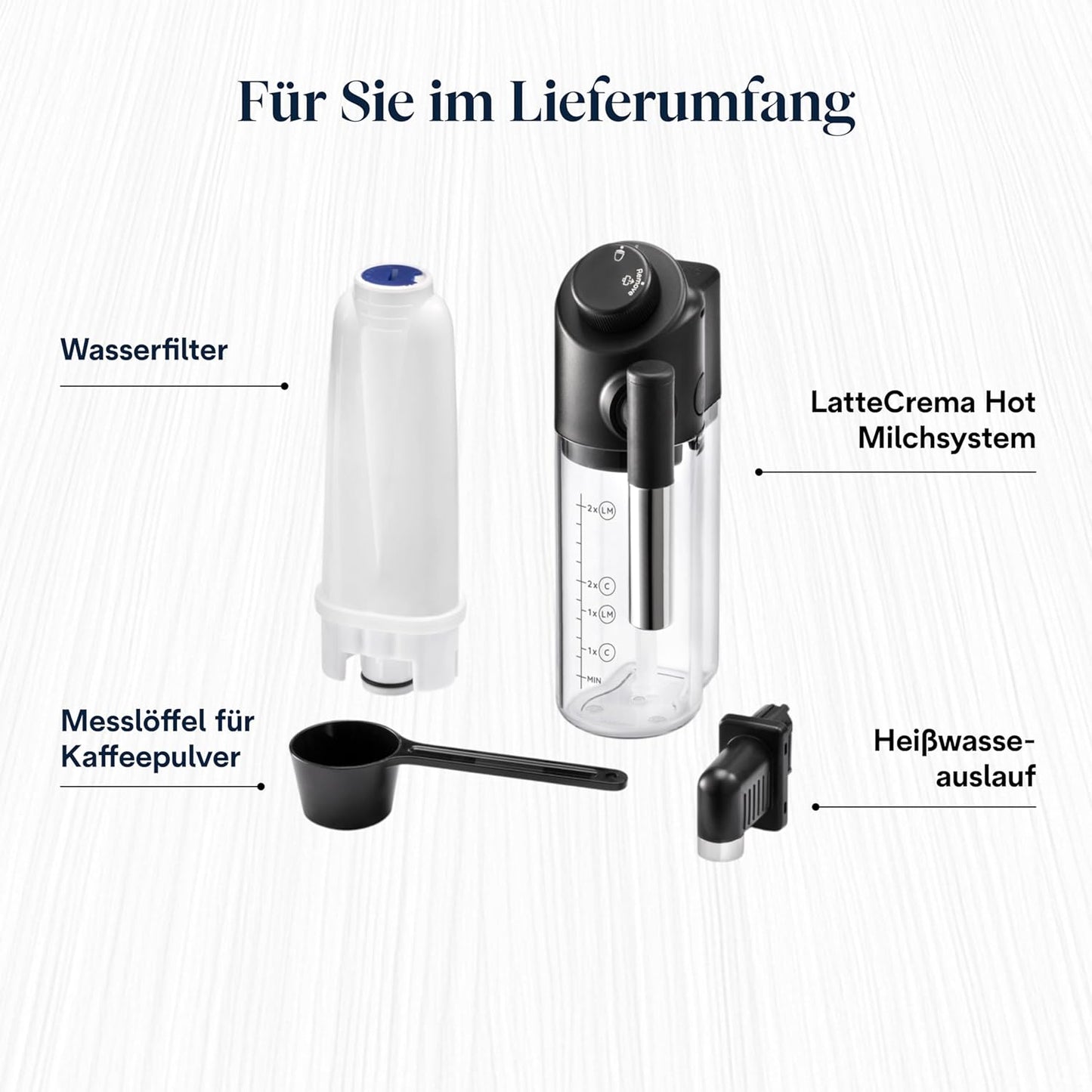 Magnifica Evo ECAM292.81.SB- Kaffeevollautomat mit vollautomatischem cremigen Milchschaum, 7 One-Touch-Getränke, Cappuccino & Espresso, Kaffeemaschine, Soft-Touch-Bedienfeld, Silber